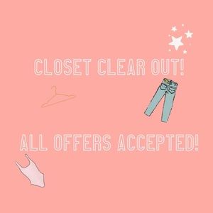 CLOSET CLEAR OUT - MAKE AN OFFER!